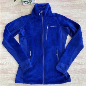 Women Patagonia R2 tech fleece jacket blue XS